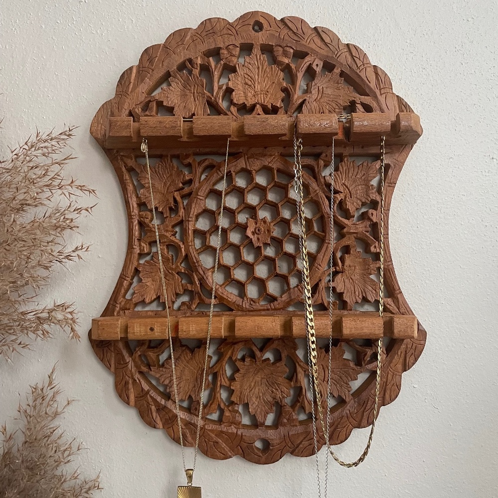 Hand-carved Moroccan Necklace holder